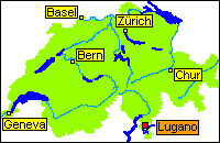 Location of Lugano