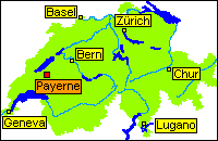 Location of Payerne